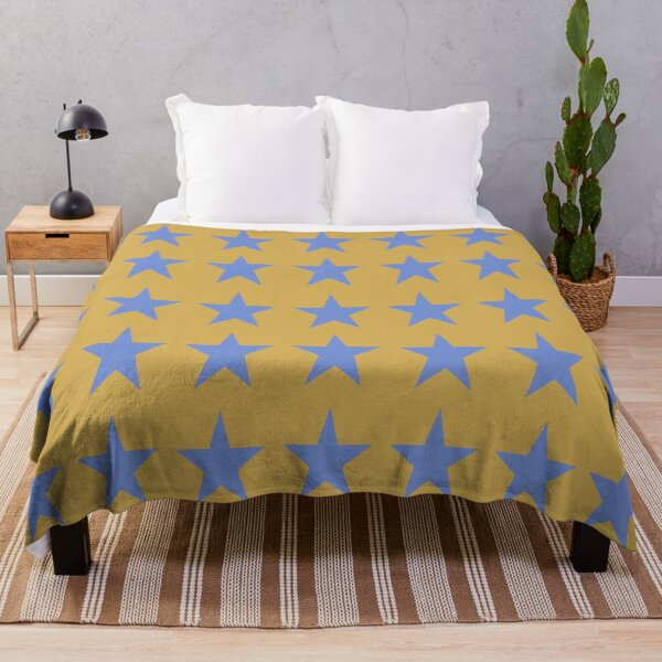 Item preview, Medium DANUBE BLUE and GOLD STARS designed and sold by RachelMacht.