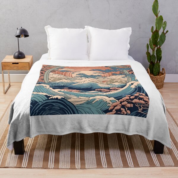 Item preview, The Great Wave in Classic Japanese Style designed and sold by zoughlal.