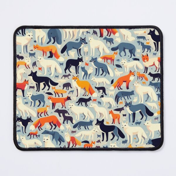 Item preview, Arctic Elegance: A Tapestry of Foxes designed and sold by Furbulous Faces.