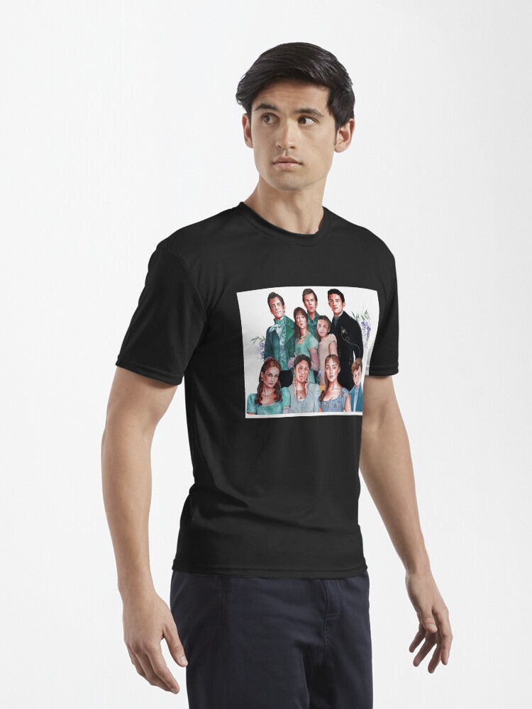 Aperçu 3 sur 7. T-shirt respirant avec l'œuvre La famille Bridgerton créée et vendue par laureneportrait.