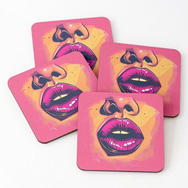 Item preview, “Glamourous Neon Lips” designed and sold by Art-Vortex-fr.