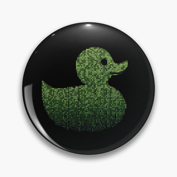 Artikelvorschau, Grüne Gummiente mit Computercode entworfen und verkauft von AbsurdPanda.