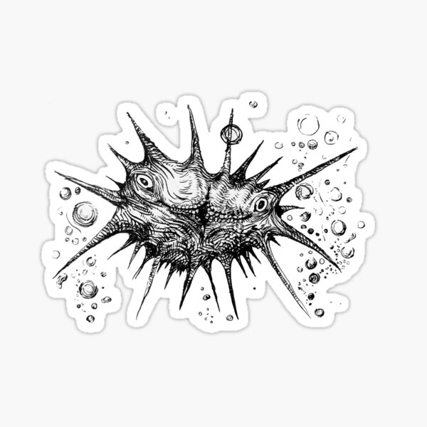Dark puffer Sticker