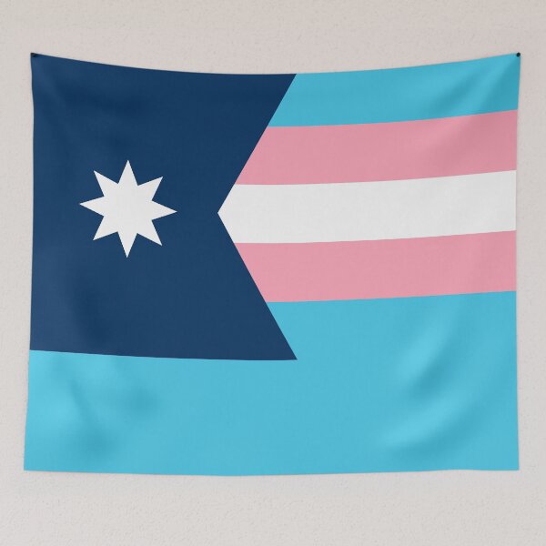 Item preview, MN Minnesota Flag + Trans Pride Flag designed and sold by onnaleigh.