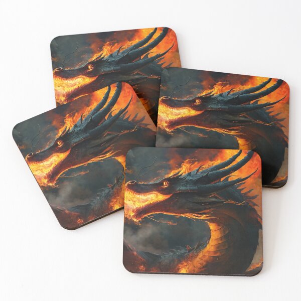 Item preview, dragon, fire-breathing, fantasy, cartoon designed and sold by DonnaBlankaArt.