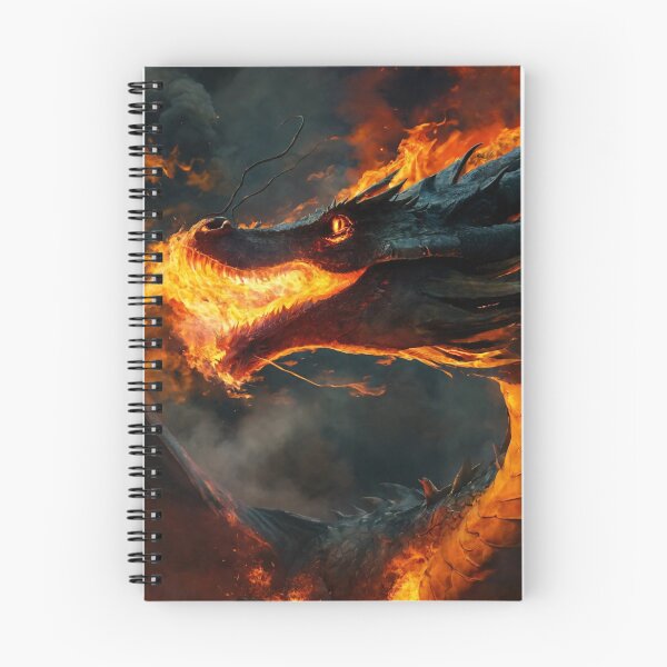 Artikelvorschau, Drache, Feuerspucken, Fantasy, Cartoon entworfen und verkauft von DonnaBlankaArt.