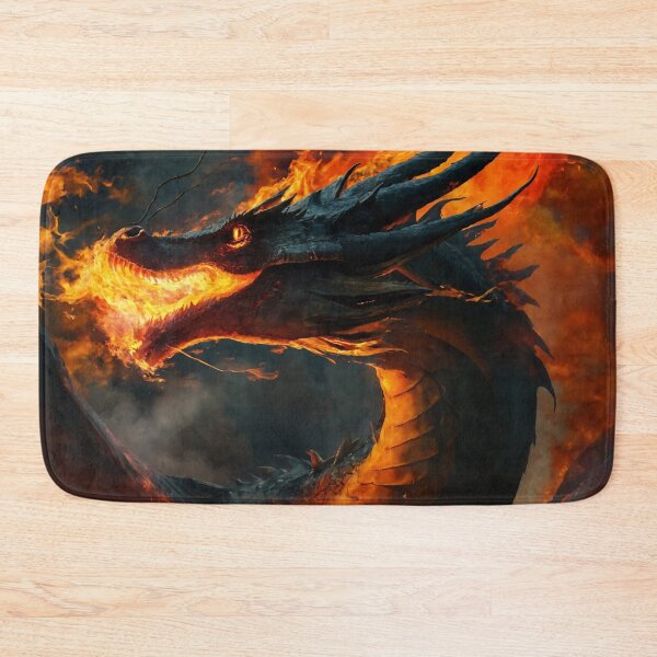 Item preview, dragon, fire-breathing, fantasy, cartoon designed and sold by DonnaBlankaArt.