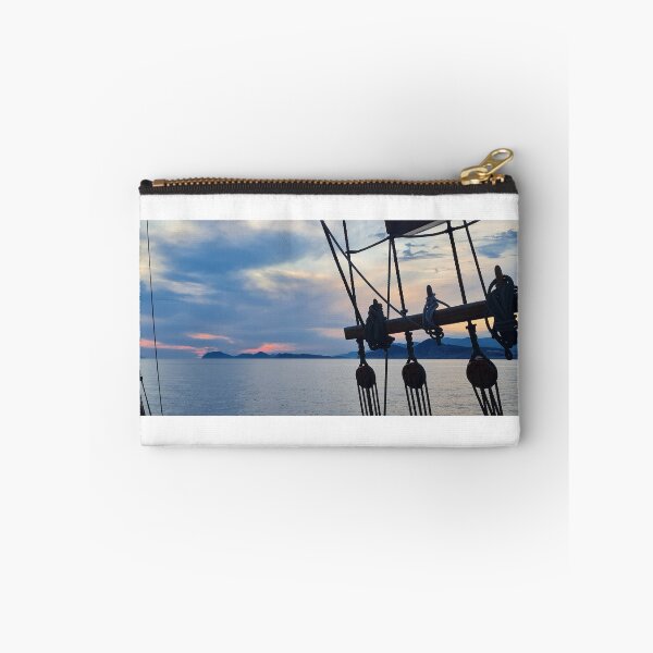 Item preview, Dubrovnik at sundown from the sea through the rigging of a sailing ship designed and sold by buttonpresser.