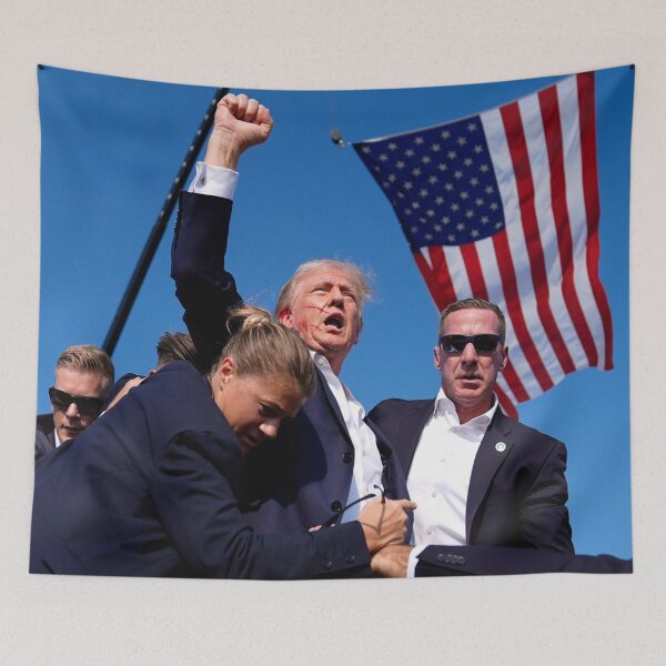 Item preview, Trump "Fight" 2024 - Shot at Rally designed and sold by DividedKingdom.