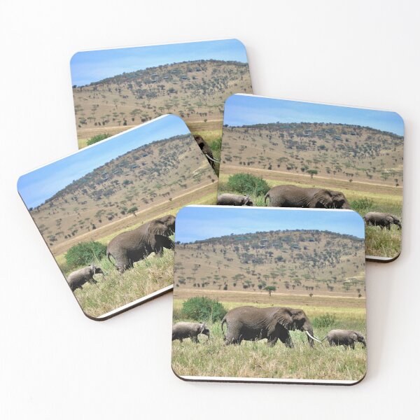 Item preview, African Elephants in Serengeti National Park, Tanzania designed and sold by Jetsetting-W-US.