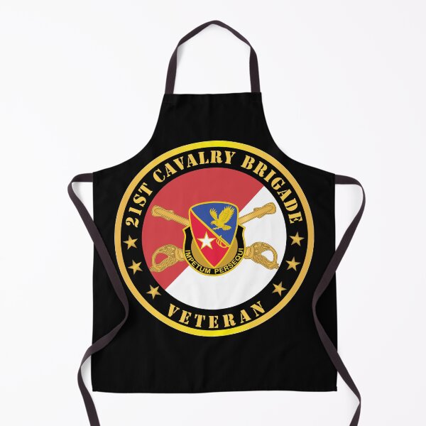 Item preview, 21st Cavalry Brigade - Veteran - Red - White X 300 designed and sold by Military Insignia Products.