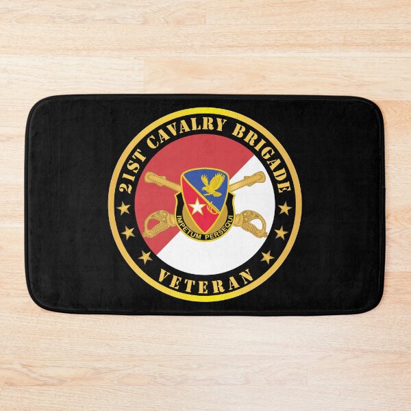 Item preview, 21st Cavalry Brigade - Veteran - Red - White X 300 designed and sold by Military Insignia Products.