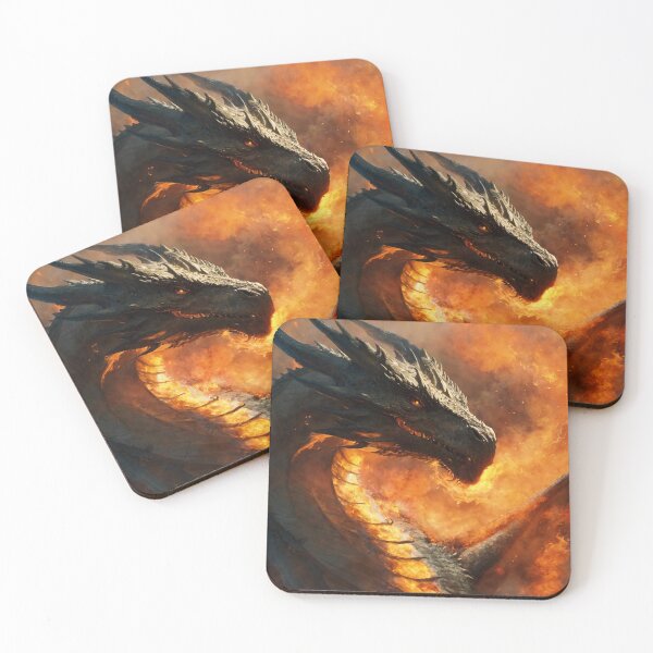 Item preview, dragon, fire-breathing, fantasy, cartoon designed and sold by DonnaBlankaArt.