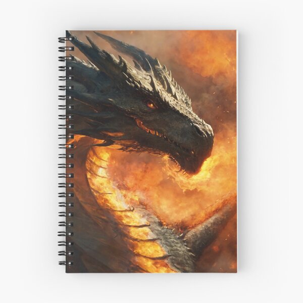 Artikelvorschau, Drache, Feuerspucken, Fantasy, Cartoon entworfen und verkauft von DonnaBlankaArt.