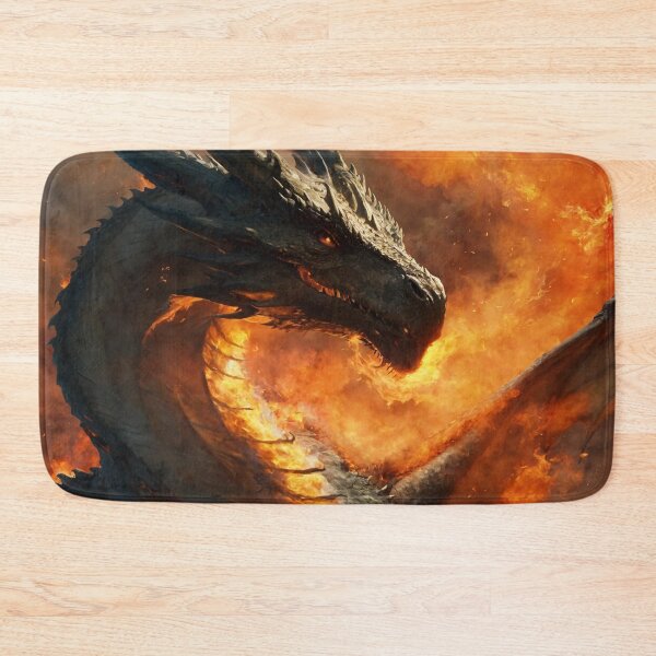 Item preview, dragon, fire-breathing, fantasy, cartoon designed and sold by DonnaBlankaArt.