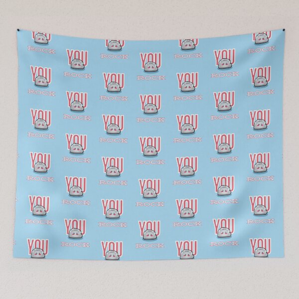 Item preview, You Rock with Chibi (Bright Blue) designed and sold by BLAAAAASK.