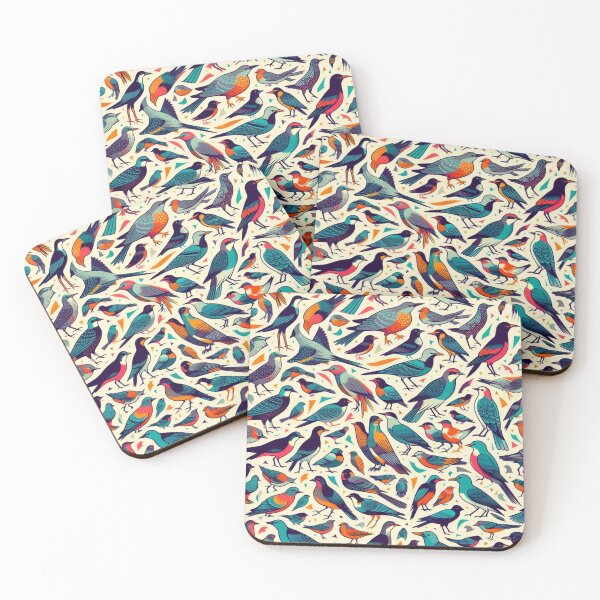 Item preview, Avian Tapestry: A Colorful Mosaic of Songbirds designed and sold by Furbulous Faces.