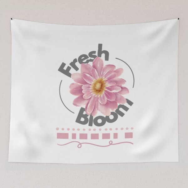 Item preview, Pink Flower with Gray Text designed and sold by AveryZi.