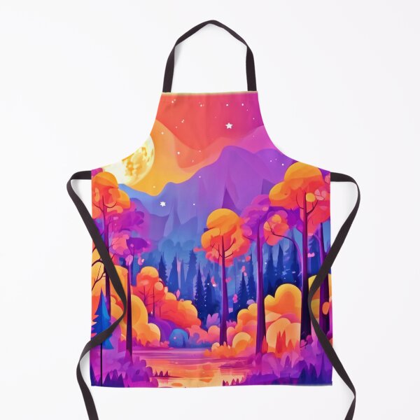 Item preview, Vibrant Moonlit Forest designed and sold by Health And Fitness Posts e-Store.