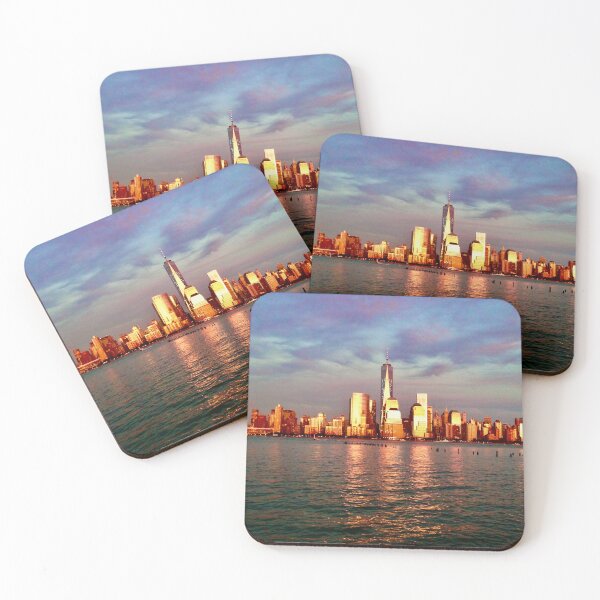 Item preview, World Trace Center at Sunset (Golden Hour) New York City designed and sold by Jetsetting-W-US.