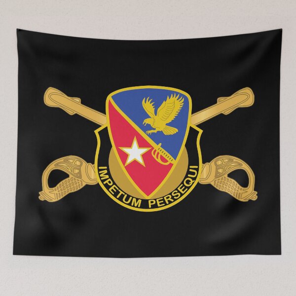 Artikelvorschau, 21. Kavalleriebrigade - DUI mit Kavalleriezweig ohne Txt X 300 entworfen und verkauft von Military Insignia Products.