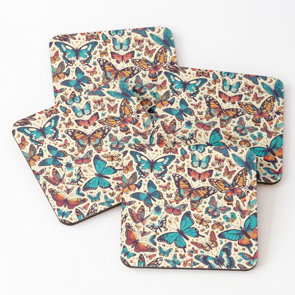 Item preview, Kaleidoscope of Dreams: A Vibrant Butterfly Mosaic designed and sold by Furbulous Faces.