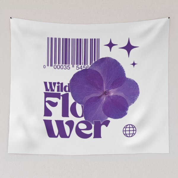 Item preview, Purple Flower with Text designed and sold by AveryZi.