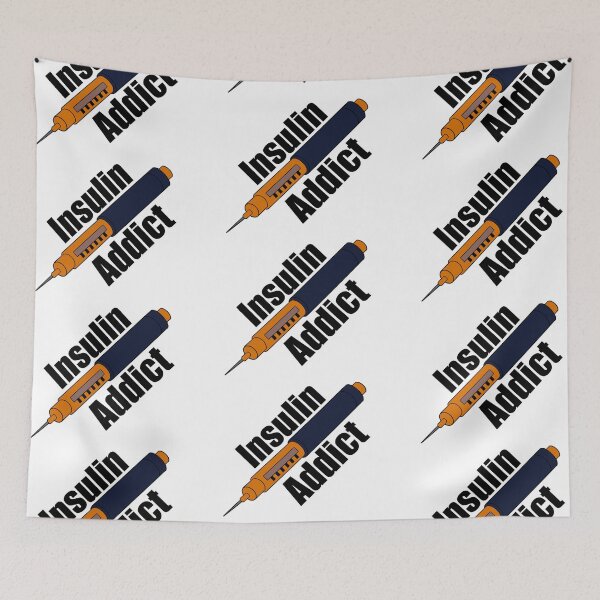 Item preview, I’m diabetic and I’m an insulin addict designed and sold by Animals-by-JB.