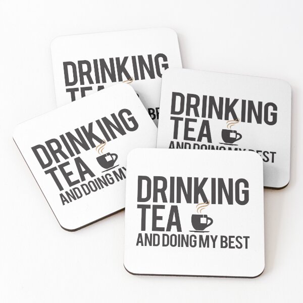 Item preview, Drinking Tea and Doing My Best designed and sold by AGiantShop.