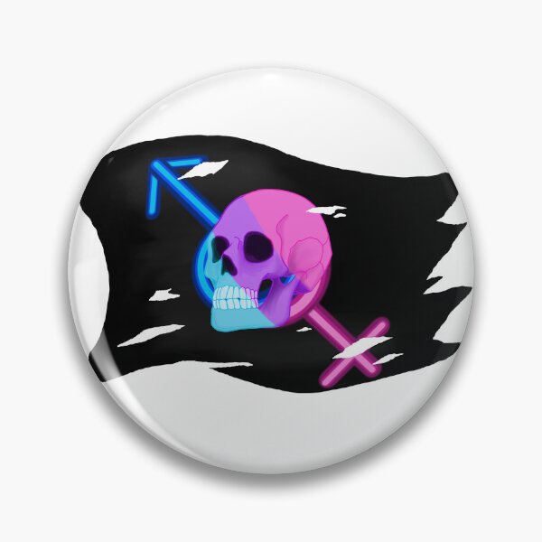 Item preview, BI-rate Jolly Roger designed and sold by Eclectic Gold.