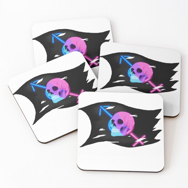 Item preview, BI-rate Jolly Roger designed and sold by Eclectic Gold.