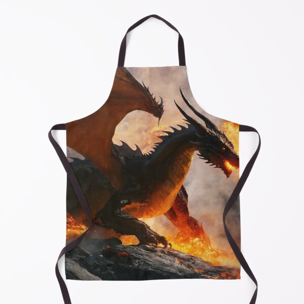 Item preview, dragon, fire-breathing, fantasy, cartoon designed and sold by DonnaBlankaArt.