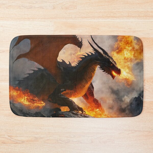 Item preview, dragon, fire-breathing, fantasy, cartoon designed and sold by DonnaBlankaArt.