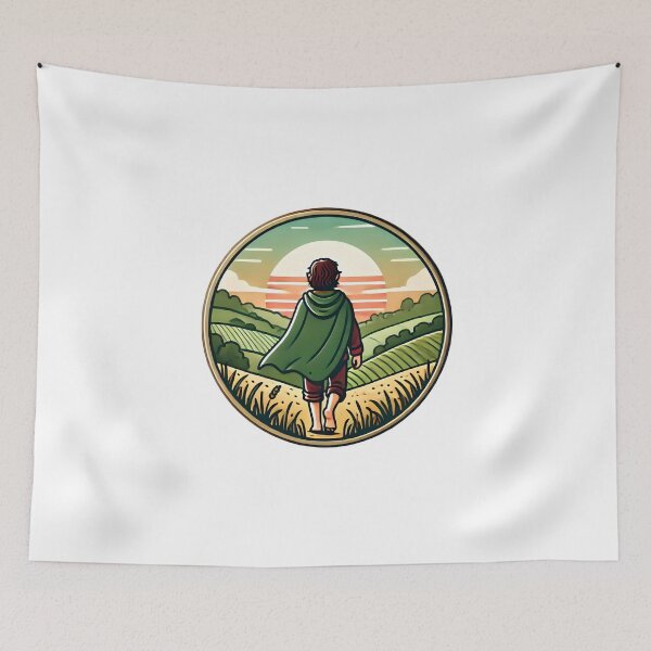 Item preview, The Spirit of Adventure - Sunset - Badge - Fantasy designed and sold by Fenay Designs.