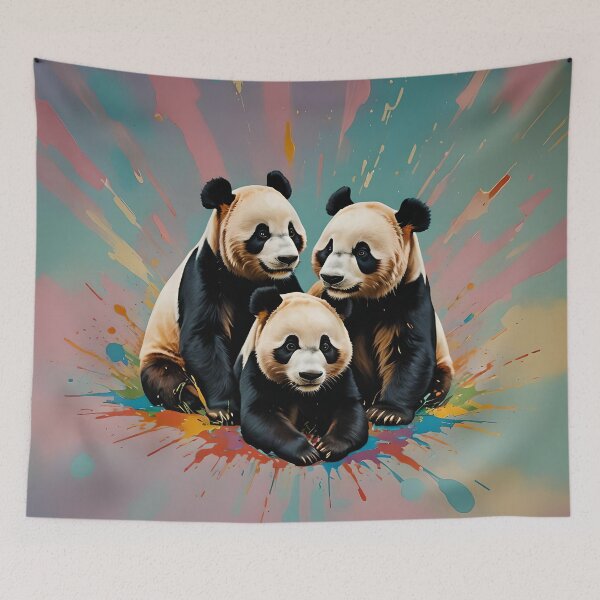 Item preview, Panda Bear Family designed and sold by Paw's Arts.