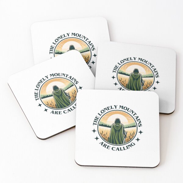 Item preview, The Lonely Mountains Are Calling - Lone Traveller - Badge - Fantasy designed and sold by Fenay Designs.