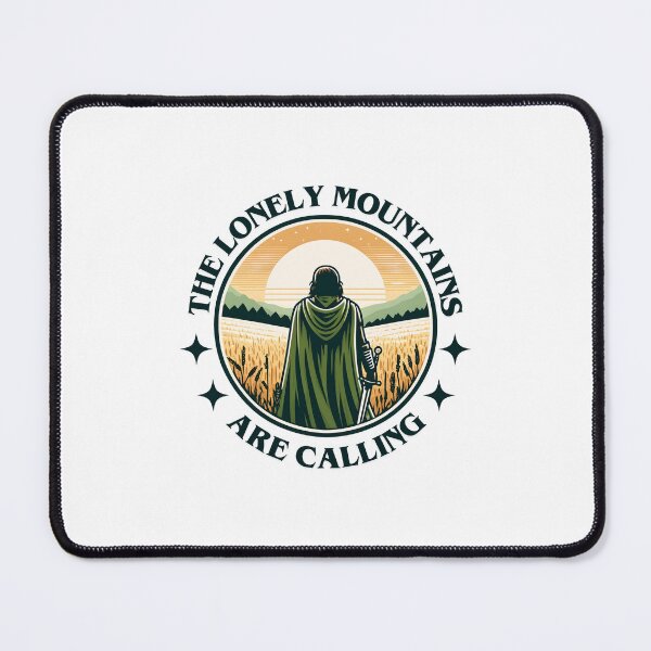 Item preview, The Lonely Mountains Are Calling - Lone Traveller - Badge - Fantasy designed and sold by Fenay Designs.