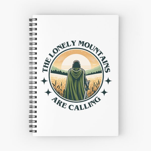 Item preview, The Lonely Mountains Are Calling - Lone Traveller - Badge - Fantasy designed and sold by Fenay Designs.