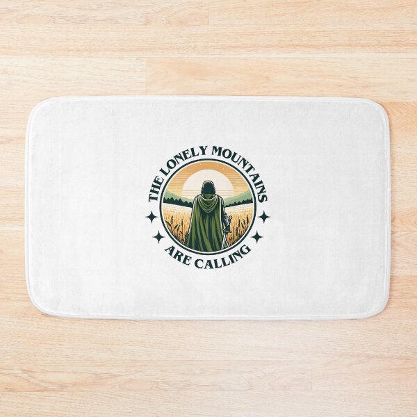 Item preview, The Lonely Mountains Are Calling - Lone Traveller - Badge - Fantasy designed and sold by Fenay Designs.