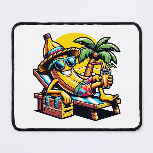 Item preview, Funny Banana on Sunbed: All-Inclusive Resort Life, Relaxing Vacation, Sunbathing & Beach Humor. designed and sold by Zbigniew Skrodzki.
