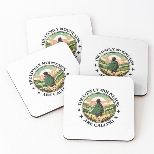 Item preview, The Lonely Mountains Are Calling - Sunset Journey - Badge - Fantasy designed and sold by Fenay Designs.