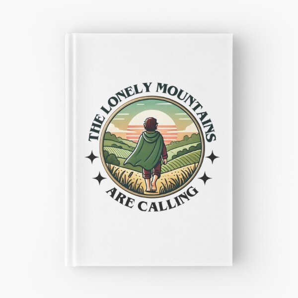 Item preview, The Lonely Mountains Are Calling - Sunset Journey - Badge - Fantasy designed and sold by Fenay Designs.