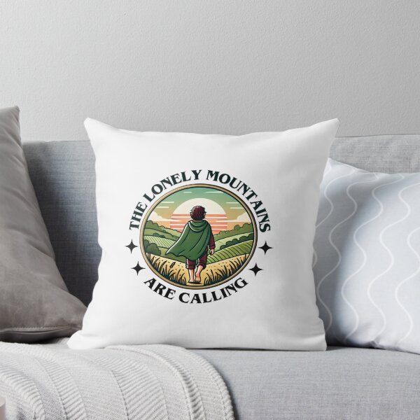Item preview, The Lonely Mountains Are Calling - Sunset Journey - Badge - Fantasy designed and sold by Fenay Designs.