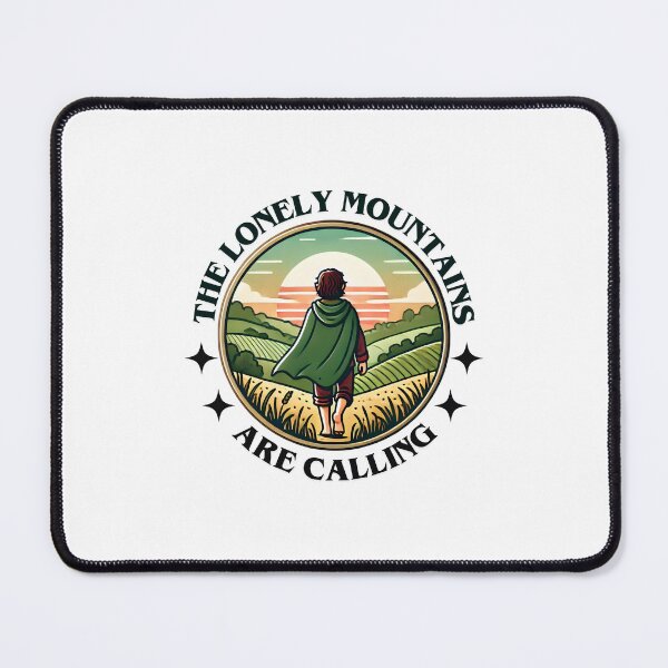 Item preview, The Lonely Mountains Are Calling - Sunset Journey - Badge - Fantasy designed and sold by Fenay Designs.