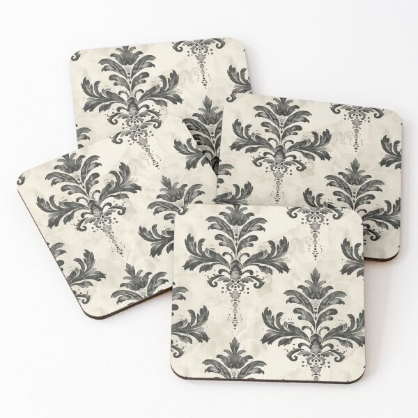 Item preview, FAIRY TALE FLOURISH Watercolor Damask designed and sold by Frenchifique.