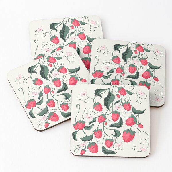 Item preview, Lovely strawberries (clear version) designed and sold by mariamadriguera.