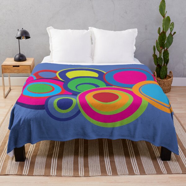 Item preview, Vintage 1970s Colorful Spheres Cluster Abstract Art designed and sold by Anna Lemos.