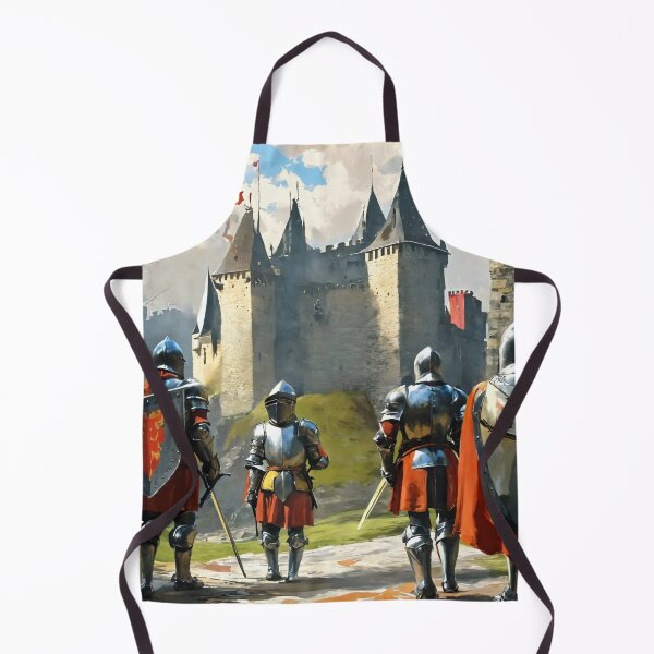 Item preview, knights, castle, Middle Ages, fantasy, cartoon designed and sold by DonnaBlankaArt.
