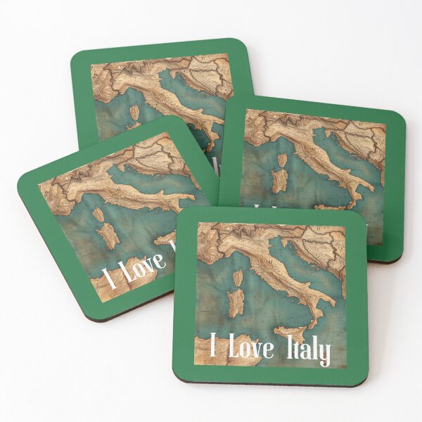 Item preview, I Love Italy Map Design designed and sold by Print2Harbor.