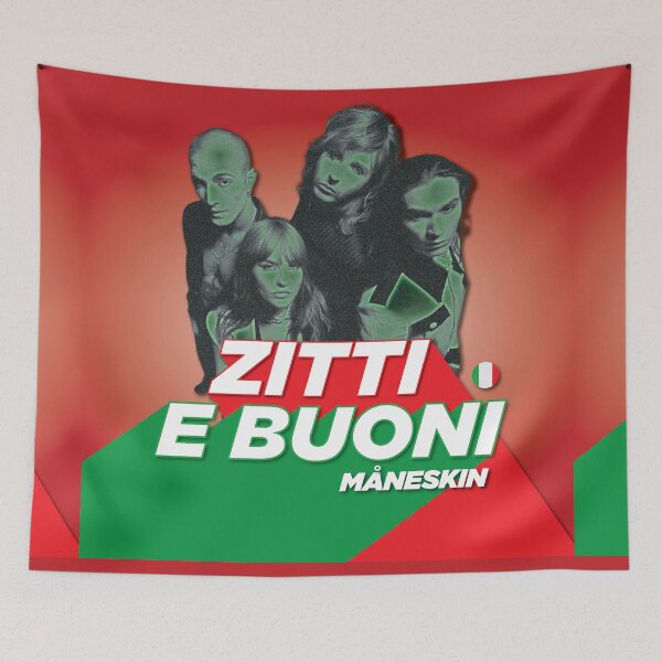 Item preview, Zitti e Buoni - Måneskin - Italy - Eurovision 2021 Winner - Maneskin designed and sold by Vision-Tees.